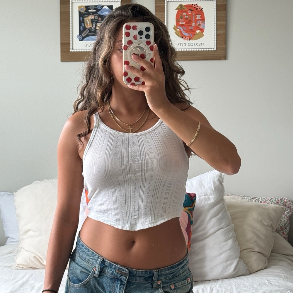 BDG- Urban Outfitters White Lace Tank Top